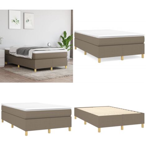 Struttura Letto a Rete a Molle Tortora 120x200 cm Tessuto - Letto a molle tortora - Materasso letto