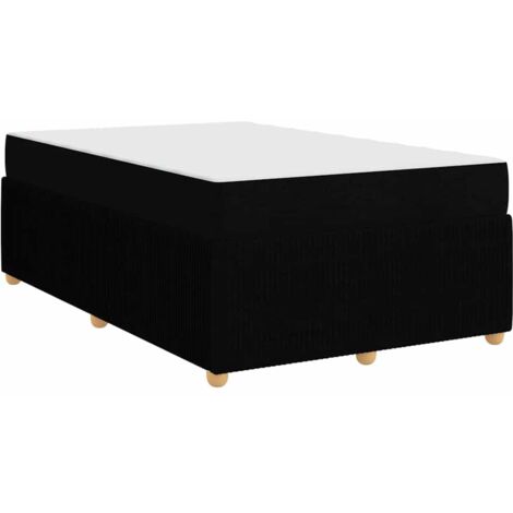 Struttura letto con materasso Nero 120 x 200 cm Tessuto vidaXL