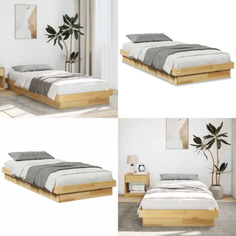 Struttura Letto Senza Materasso in Legno Massello di Rovere - Letto in rovere - Letto senza materasso