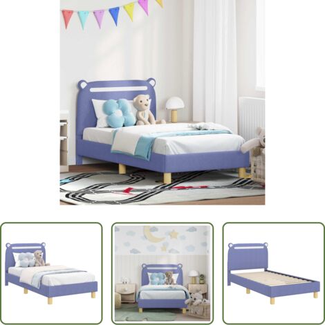 Struttura letto -  Struttura letto bambini con testata Blu jeans 80 x 160 cm
