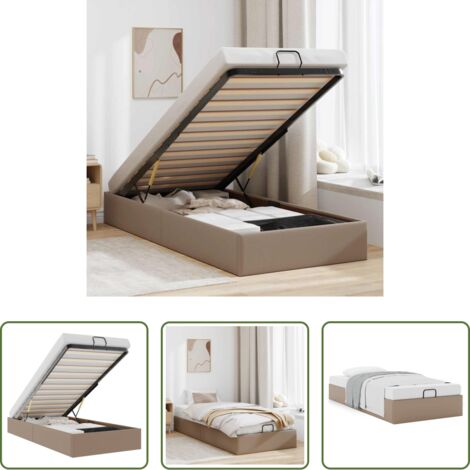 Struttura letto -  Struttura Letto Pouf senza Materasso 90x200 cm Similpelle