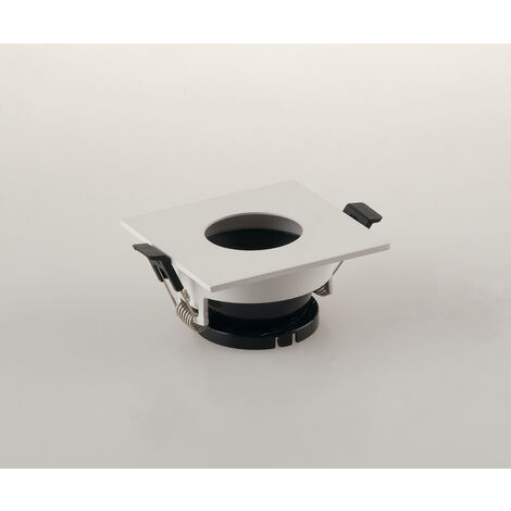Struttura per incasso STENOS quadrata bianco con foro tondo 8,5x8,5 cm..