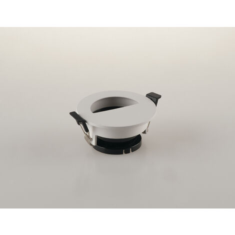 Struttura per incasso STENOS rotonda bianco con foro mezza luna 8,5 cm..