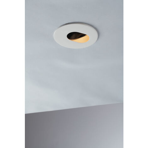 Struttura per incasso STENOS rotonda bianco con foro ovale 8,5 cm..