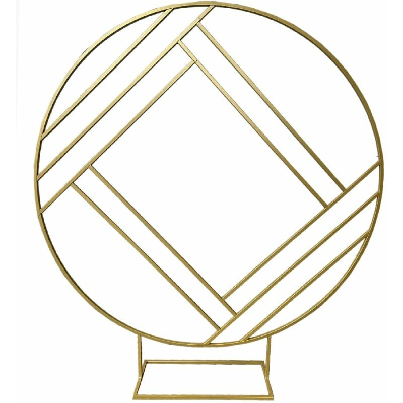 Image of Struttura rotonda Cerchio per Eventi 200 cm Circle (Prodotto artigianale) Made in italy - Oro