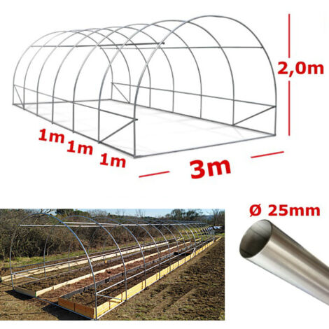 Struttura Serra Easy 3x8m tunnel ad archi