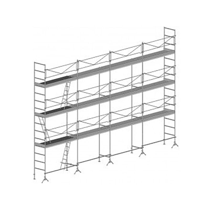 Matisère - Ponteggio da muratore : Struttura + Piani + Fermapiedi - DCM104-SPP