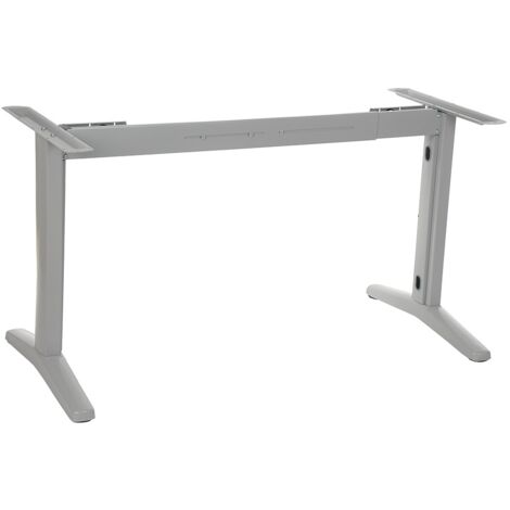 STT-01 Schreibtisch- oder Tischgestell mit ausziehbarem Balken - Aluminium