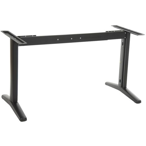 STT-01 Schreibtisch- oder Tischgestell mit ausziehbarem Balken - Schwarz