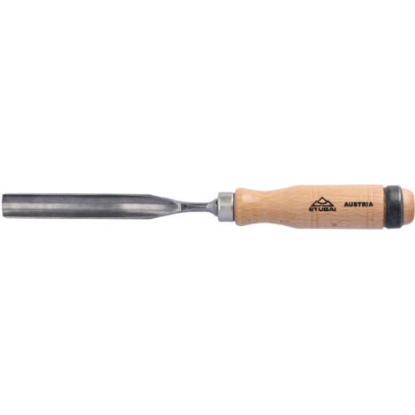 Stubai Hohleisen (Hohlbeitel) Schnitzwerkzeug mit Holzheft aus Rotbuche 16 mm