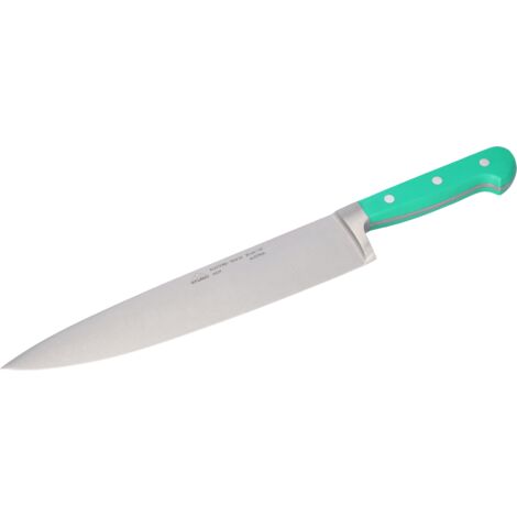 STUBAI  Kochmesser geschmiedet, breite Form, Klingenlänge: 260 mm,  grün