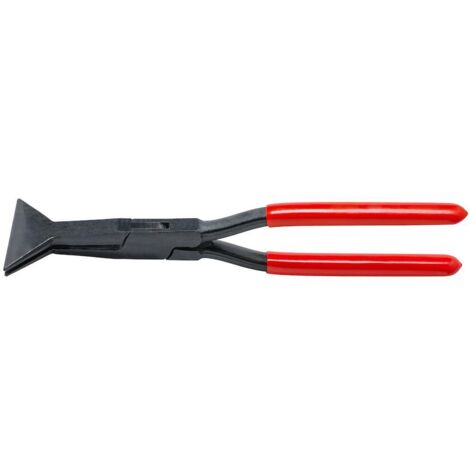 Pince à dresser triangulaire 80mm – Acier au carbone C45 – Longueur 320mm – Ergonomique pour travaux de plomberie et zinguerie – Stubai