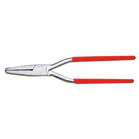 Stubai – Pince plate à charnière emboutie inox – Mâchoires dentelées pour grip optimal – Bords arrondis pour prise en main confortable – Longueur 240 mm