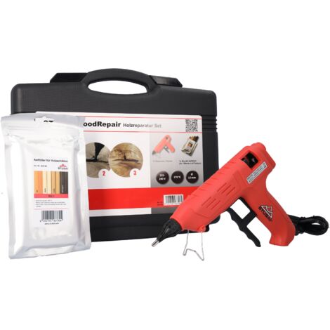 Stubai WoodRepair Holzreparatur-Set Astfüller Mix inkl. Heißklebepistole 180/80W