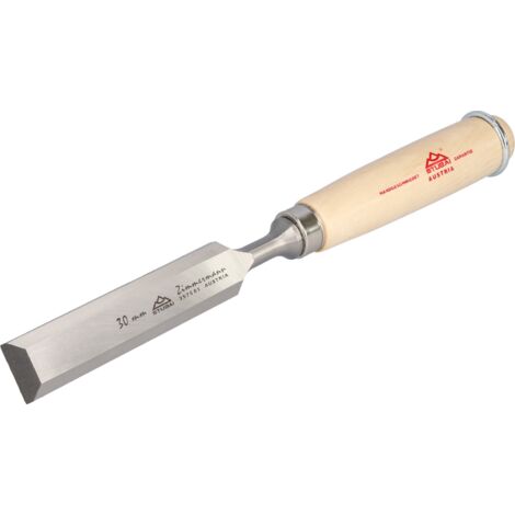 Stubai Zimmermann Stemmeisen Lochbeitel, Holzheft aus Weißbuche, Breite 30 mm