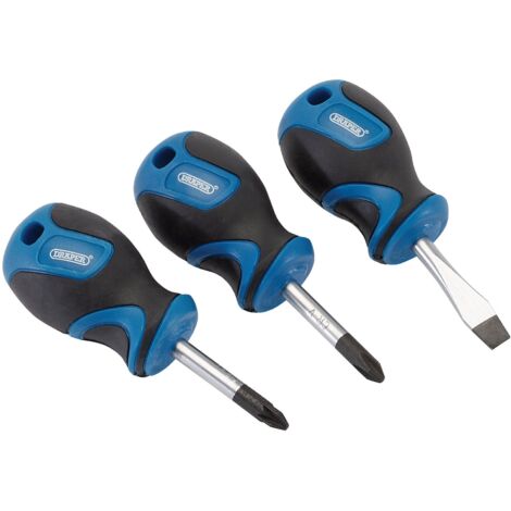 Stubby Soft Grip Screwdriver Set (3 Piece) (32604)