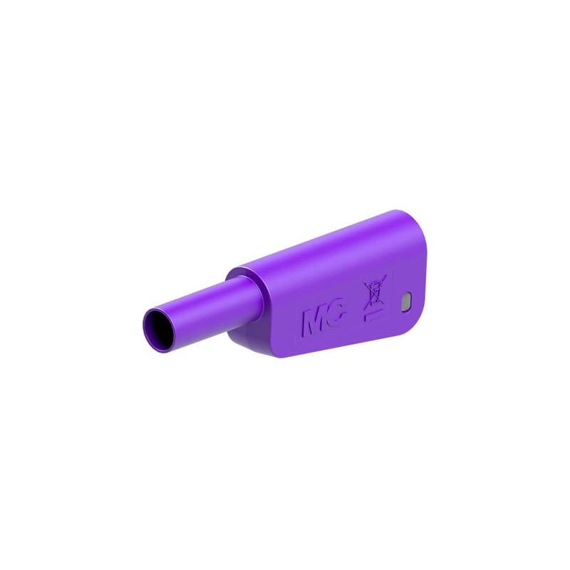 Stäubli Slq-4n-46 Fiche Banane De Sécurité Mâle Ø De La Broche: 4 Mm Violet 1 Pc(S) 66.2022-26