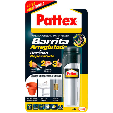 Stucco adesivo Pattex arreglatodo impermeabile asciugatura rapida
