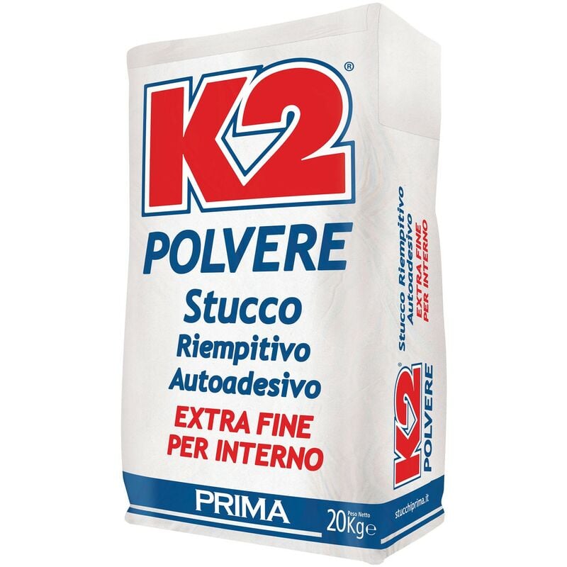 Stucco bianco K2 in polvere per interni autoadesivo 20 Kg