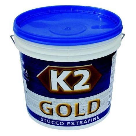 Stucco in Pasta Extra Fine K2 Gold 20 Kg specifico per Interni