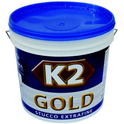 Stucco in Pasta Extra Fine K2 Gold 20 Kg specifico per Interni