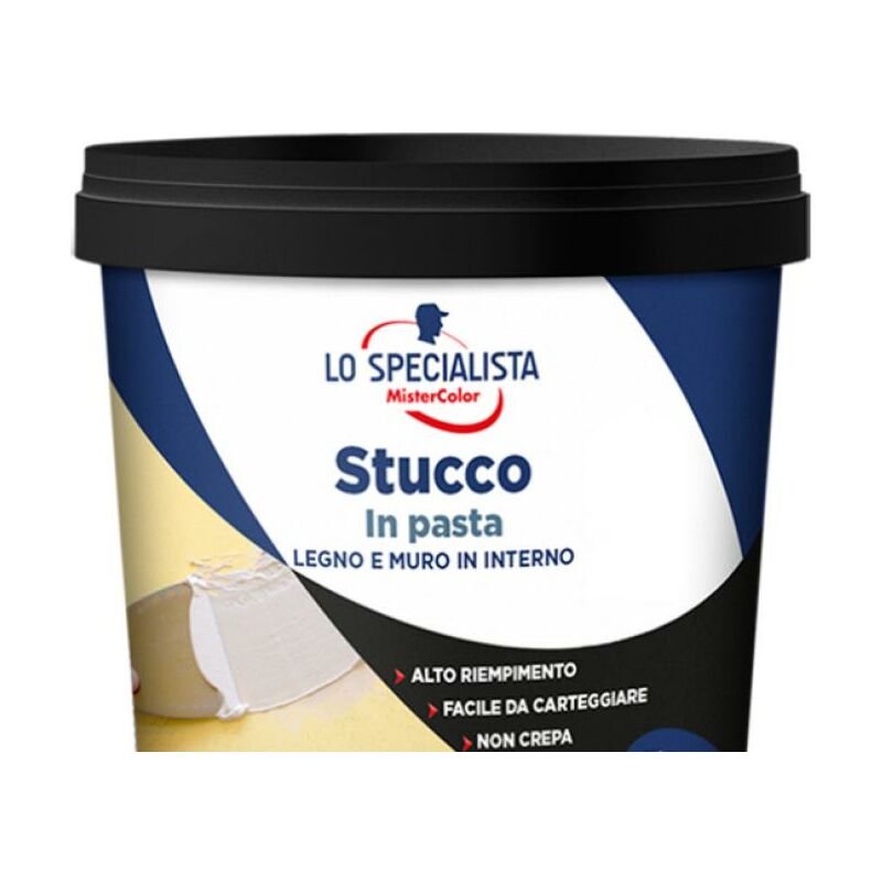 Image of Stucco in pasta lo specialista mistercolor 0.5kg bianco - 195109c400001