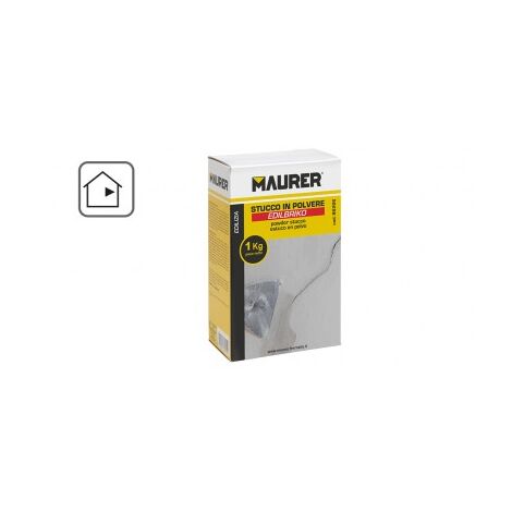 Stucco in Polvere 5 Kg Maurer per attaccare rosoni, cornici, piastrelle, etc.