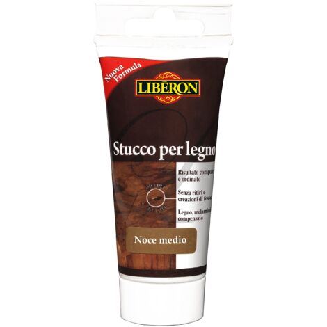 Stucco Liberon per legno ad acqua noce medio gr.150