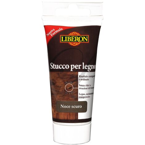 Stucco Liberon per legno ad acqua noce scuro gr.150