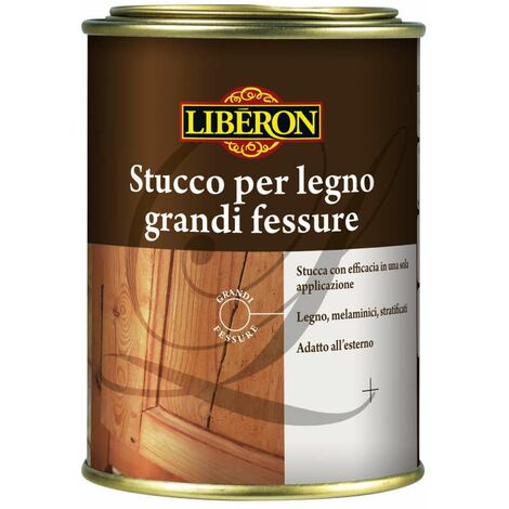 Stucco Liberon per legno grandi fessure bianco ml.200