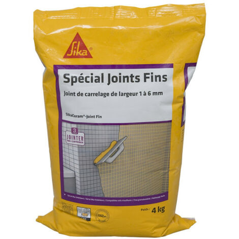 Stucco per piastrelle per interni ed esterni pronto all'impasto - Stucco fine SIKA SikaCeram - Grigio chiaro - 4 kg