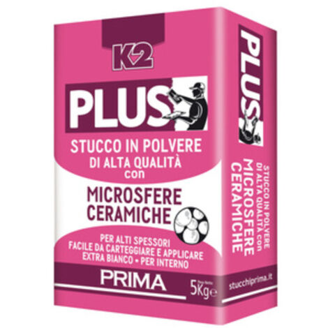 STUCCO PLUS MICROSFERE CERAMICHE K2 DA  5 KG- 4,0 pz