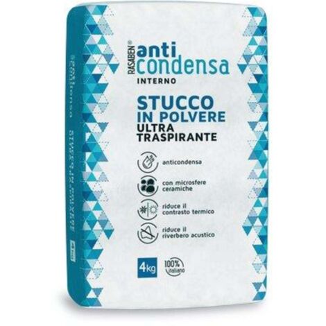 STUCCO POLVERE INTERNO ANTICONDENSA K2 RASABEN - KG 4 - 4 pezzi
