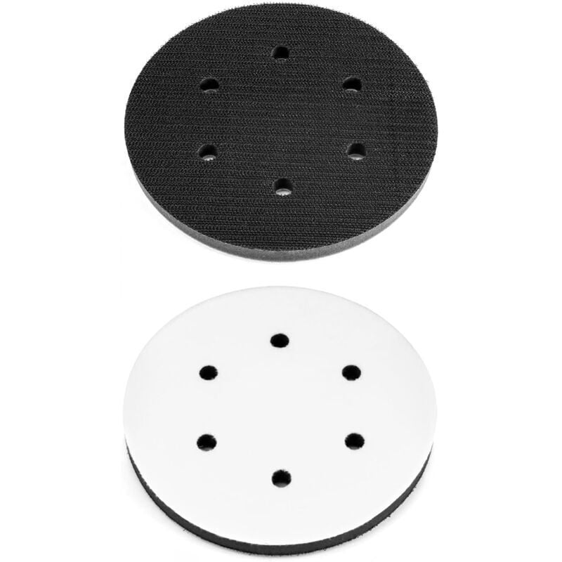 Image of Stück 125 mm weiche Schleifscheiben, Schwamm-Zwischenlage für Schleifscheiben (6 Löcher)