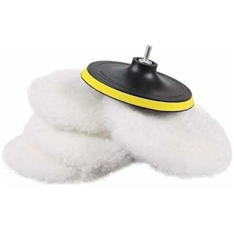 Image of Stück 180 mm Wollpolierschwamm-Scheibenpolierpads für Poliermaschinen