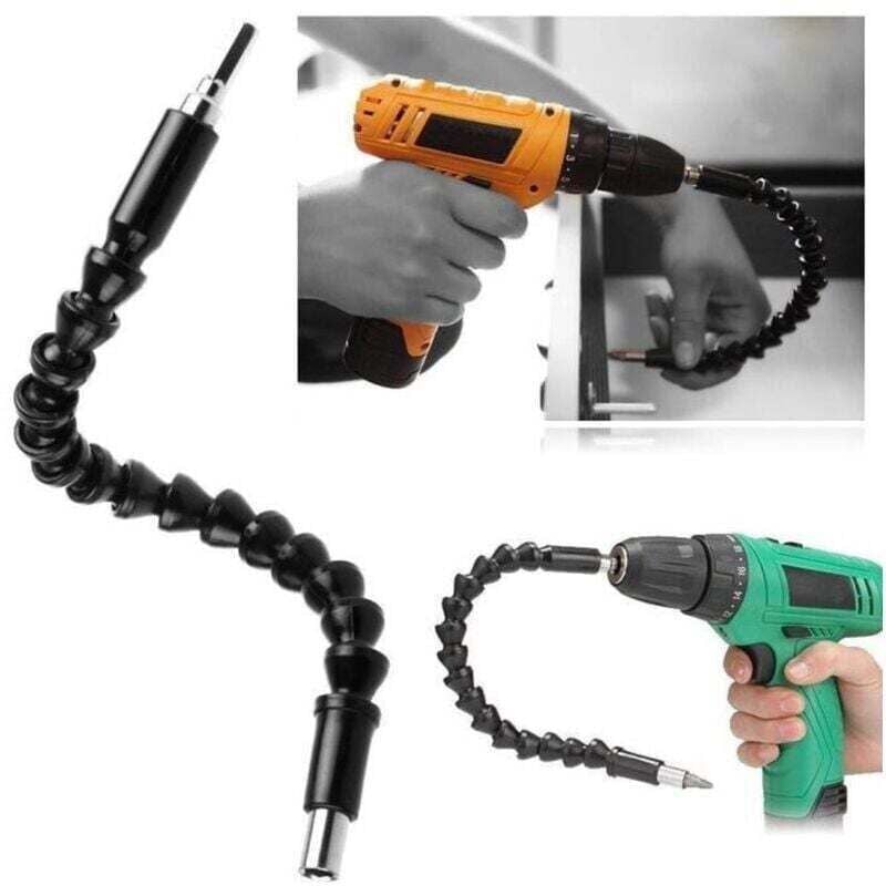 Image of Stück 295 mm flexible Verlängerungswelle für Bohrer und Akkuschrauber, schwarz