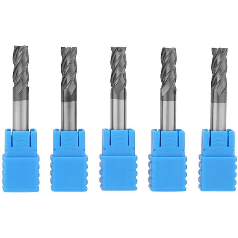 Image of Zoternen - Stück 4-schneidige Hartmetall-CNC-Fräser, 6 mm Durchmesser x 50 mm Länge