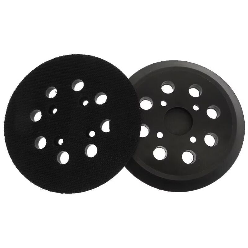 Image of Stück 5 Zoll 8-Loch Klett-Exzenterschleifer-Ersatzpad Schleifunterlage (Schwarz)