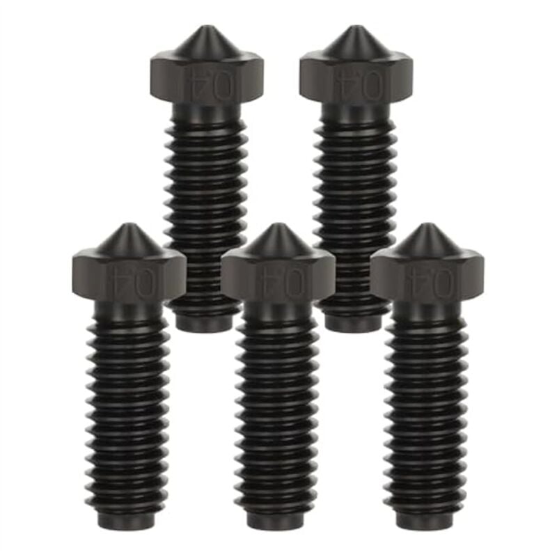Image of Tlily - Stück Düsen aus gehärtetem Stahl für 2, 3D-Drucker Extruder Hotend Düsensätze 0,4 mm