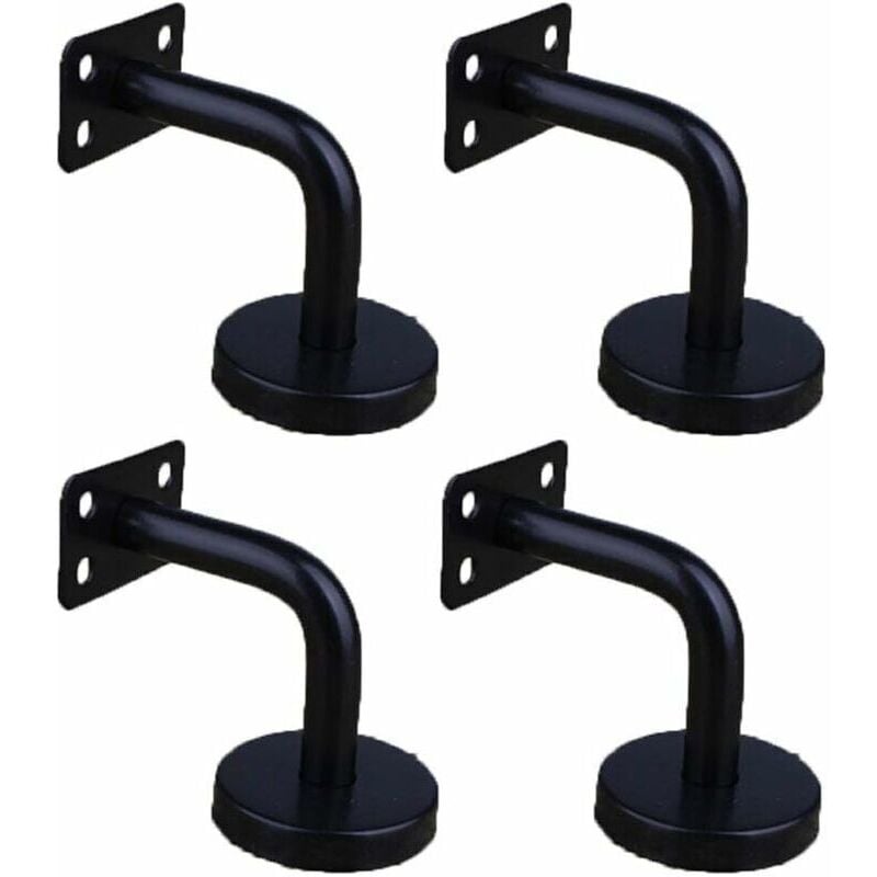 CHOYCLIT Handlaufhalterung, 4er-Pack Handlaufhalterungen aus Edelstahl, Wandmontage, Treppengeländerhalterungen für Geländer,