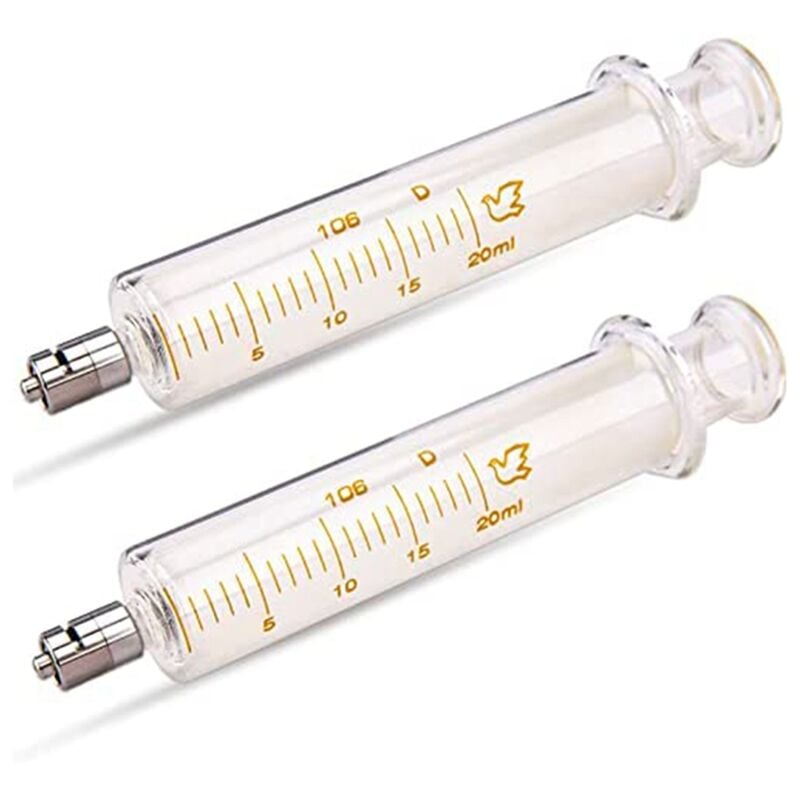 Image of Stück Glasspritzen mit Luer-Lock, 20 ml, Nadel für die Industrie usw.