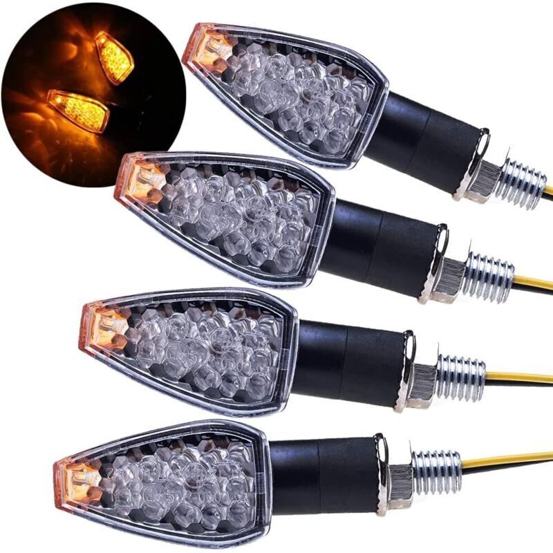 Image of Stück Motorradblinker, 14 LED-Blinker, 12 V, wasserdicht, universell, für Motorrad und Roller
