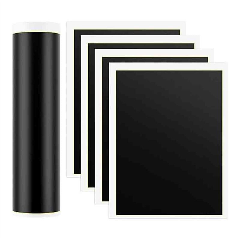 Image of Stück schwarzes Lasergravur-Markierungspapier, 39 x 27 cm, Farbpapier für Metall, Glas, Keramik