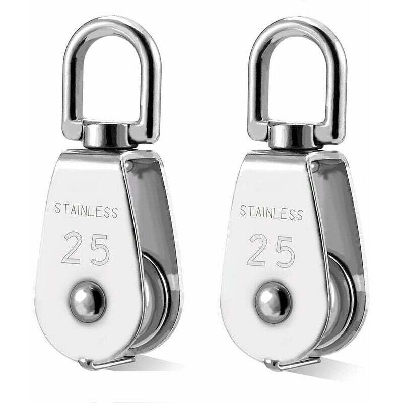 Image of Stücke 304 Edelstahl Pulley M25 Heben Pulley Laden Roller