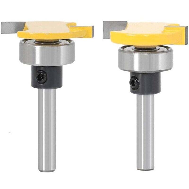 Image of Stücke 6mm Schaft Keks Router Bit Professionelle Holzbearbeitung Cutter Werkzeuge Fräser Set