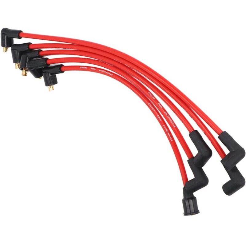Image of SNQ - stücke 8mm Rot Silikon ht Zündung Drähte Zündkerze Kabel Für mgb 1800cc a Modelle