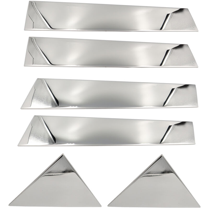 Image of Stücke Auto Tür Fenster Chrom Säule Post Trim 2005-2010 Chrysler 300 300c Chrome Trim Dekoration