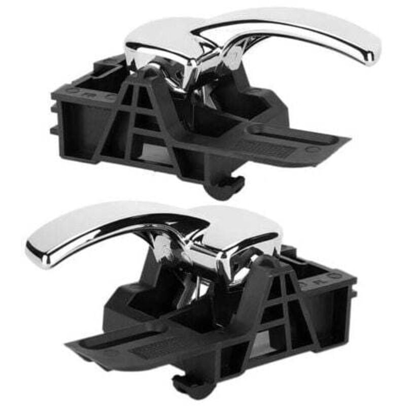 Image of XVX - stücke Links & Rechts Chrome Interior Türgriff 80671-JD00E Passt für nissan qashqai 2004-2007
