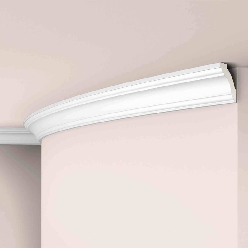 Nmc - Eckleiste Z1240 Flex Arstyl Noel Marquet Flexible Zierleiste Stuckleiste Zeitloses Klassisches Design Weiß 2 M