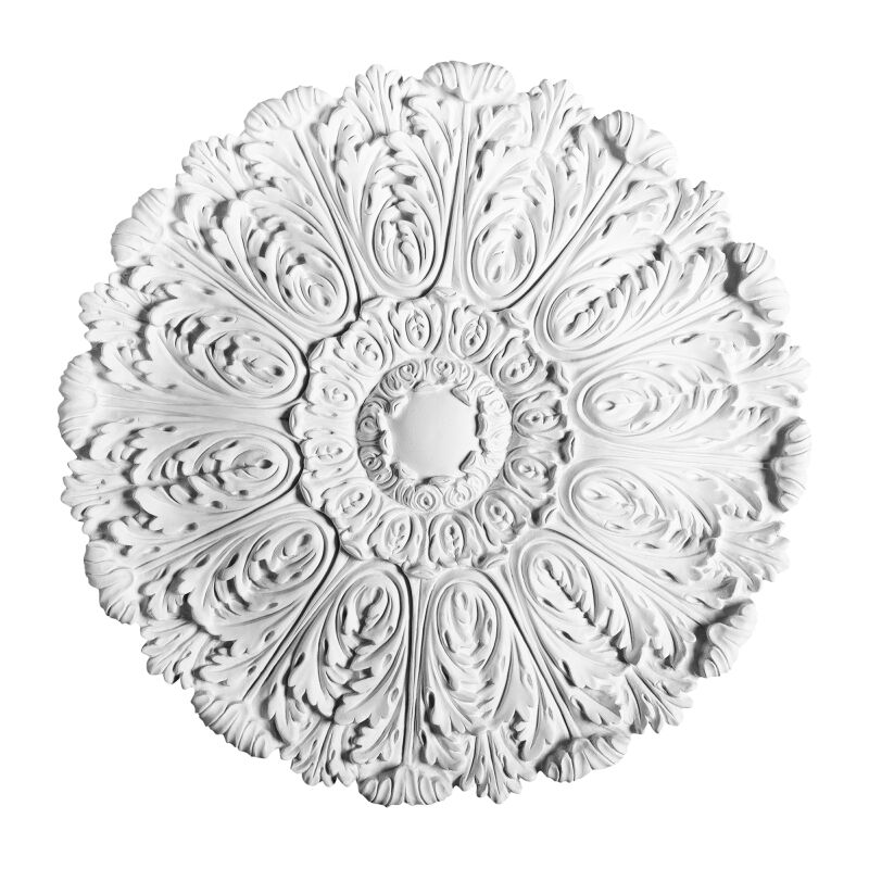 Orac - Stuckrosette Stuck Decor R27 Luxxus Rosette Zierrosette Stuck Wand Classic Dekor Weiß 75 Cm Durchmesser
